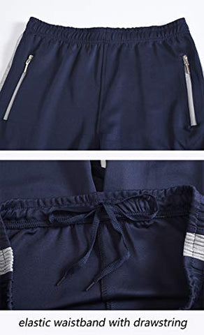 Image of YSENTO Mens Tracksuits Gym Jogging Suits Sports Casual Sweatsuits Full Zip Navy Grey XXL