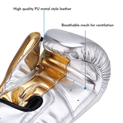 Boxing Gloves, Training Fight Gloves Kickboxing Gel Sparring Gloves, Muay Thai Style Punching Heavy Bag Mitts Pro Grade for Men & Women