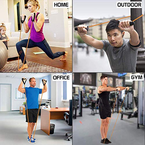 Image of Fitness India Tummy Trimmer & Toning Tube (Combo of 2) Waist Trimmer Body Toner Abs Exerciser Fat Buster Home Gym Home Exercise Equipment Abdominal Leg Hand Biceps Exerciser - Multicolor