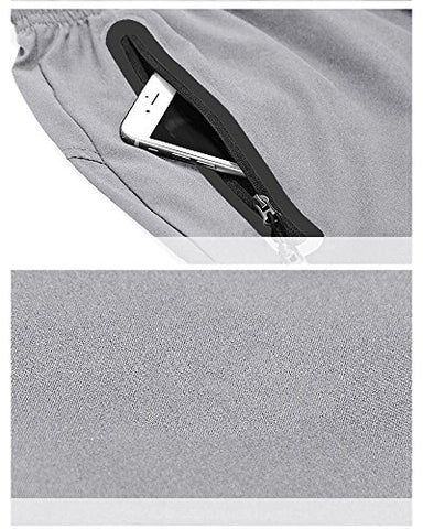 Image of BIYLACLESEN Men's Sportswear Running/Training Shorts with Zip Pockets