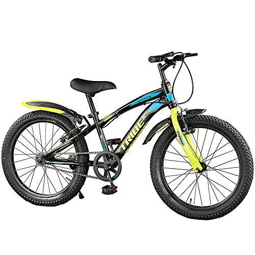 Lifelong LLBC2001 Tribe 20T Cycle (Yellow and Black) I Ideal for: Kids (5-8 Years) I Frame Size: 12" | Ideal Height : 3 ft 10 inch+ I Unisex Cycle| 85% Assembled (Easy self-Assembly)