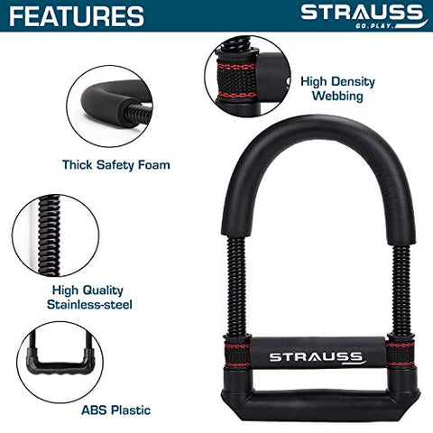 Image of Strauss Adjustable Wrist/Forearm Strengthener, (Black)