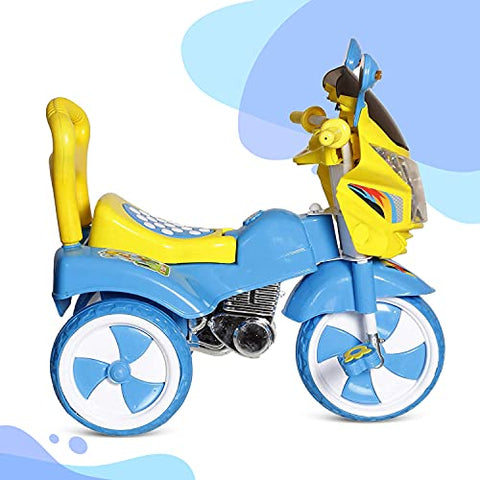 Image of Dash Stylish Kids Tricycle , tricycles , Kids Cycle , Ride on for boy and Girl for 2 to 5 Years with Under seat Storage Space, Lights and Music (Blue)