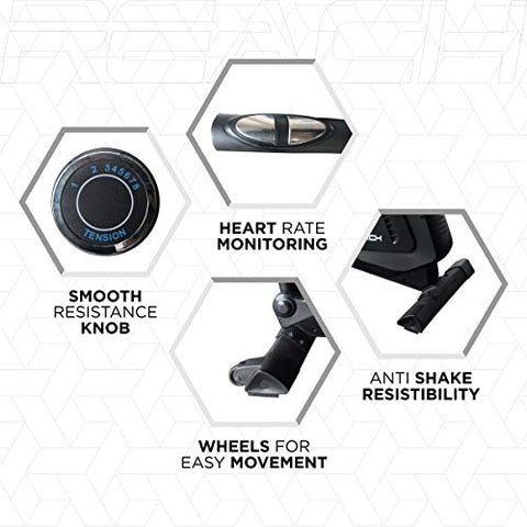 Image of REACH C-500 Elliptical Cross Trainer Machine for Cardio Fitness Strength Conditioning Workout at Home or Gym Exercise | 8 Kg Flywheel