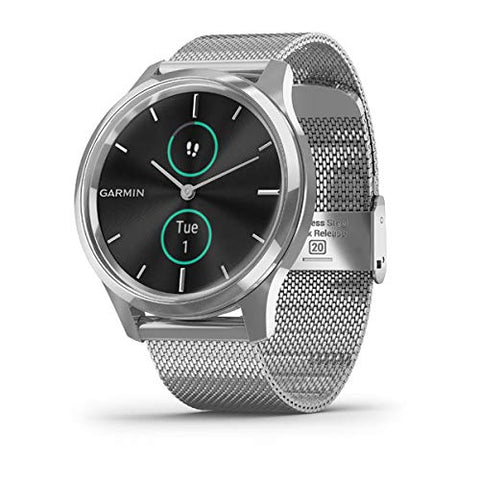 Image of Garmin vivomove Luxe Silver Milanese