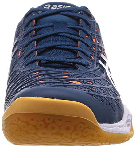 Image of ASICS Men's Court Control Ff Mako Blue/Pure Silver Badminton Shoes-6 UK (40 EU) (7 US) (1071A021)