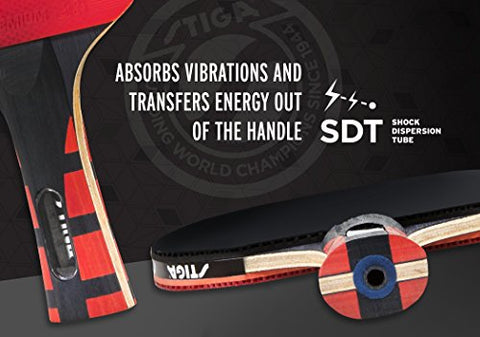 Image of Stiga Balsa Evolution Table Tennis Racket (Multicolour).