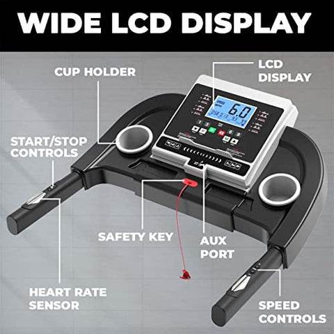 Image of Durafit Strong Multifunction 4 HP Peak DC Motorized Treadmill with Max Speed 14 Km/Hr, Max User Weight 120 Kg, Manual Incline, Free Installation Assistance