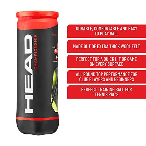 Image of HEAD Championship Felt Tennis Ball, (Green)