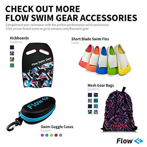 Image of Flow Long Swim Fins for Swimming Training - Youth Sizes for Kids (M 7-9 (Yellow))