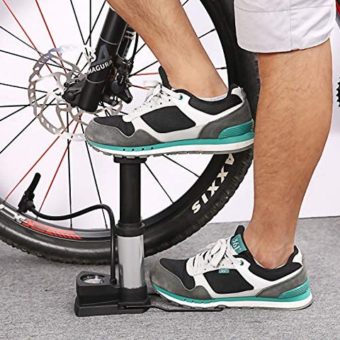 Image of Birud® Aluminum Alloy Portable Floor Foot Activated Bicycle Air Pump 230 PSI