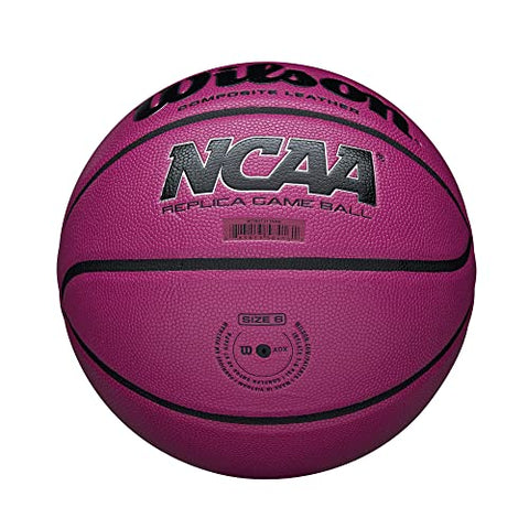 Image of Wilson NCAA Replica Game Basketball, Pink, 28.5-Inch