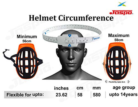 Image of Jaspo Marshal Blue Adjustable Roller Skates Combo (Skates + Helmet + Knee Guards + Bag) - for Age Group 6 to 14 Years