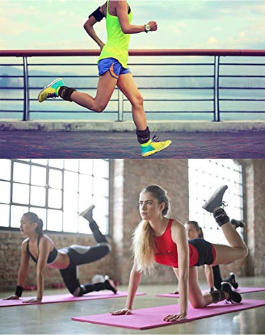 Image of Sportneer Men, Women and Kids Adjustable Ankle Weights Wrist Straps Ideal for Fitness, Walking, Running, Jogging, Exercise, Gym, Workout (0.23-0.9Kg for Each) -2 Pack