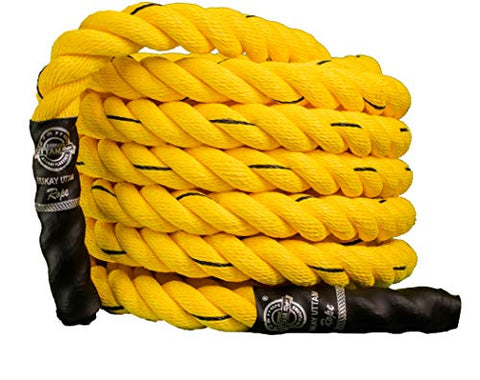 Image of ESSKAY UTTAM Rope Gym Exercise, Battle Rope (1.5 " Thick / 50 Feet)