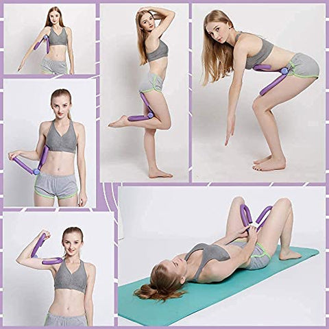 Image of Alphabet1 Latest Men's and Women's Soft Foam PVC Thigh Trimmer Equipment and Yoga Ring Leg Muscle Training Machine Home or Travel Workout Best Leg Trainer for Waist Thigh Hips Arms (Multicolour)