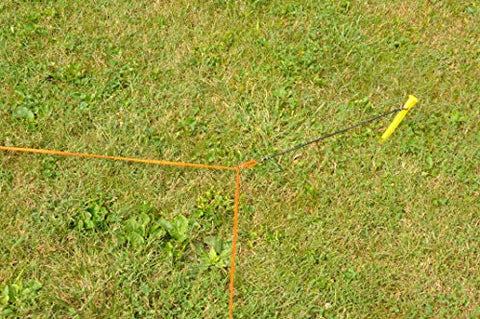 Image of Tandem Nylon Sport Rope Volleyball Court Lines, Orange, 1/4 inch rope