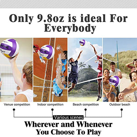 Image of Wisdom Leaves Beach Volleyball Soft Touch Volleyball Balls for Outdoor/Indoor Games Official Size 5