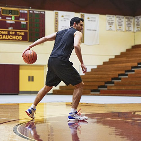 Image of GoSports Indoor/Outdoor Synthetic Leather Competition Basketball with Pump - Size 7