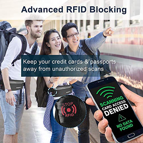 Image of PACEARTH Fanny Pack Waist Bag with RFID Block - Theft Protection Water Resistant Hip Bum Bag with Adjustable Strap Earphone Hole for Men Women Outdoors Workout Traveling Jogging Running Hiking Cycling