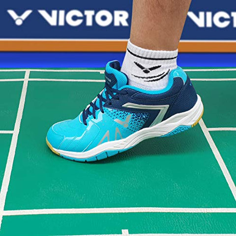 Image of Victor Men's Light / Medieval Blue Badminton Shoe - 16.5 UK