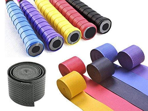 Image of Toyshine Badminton Tennis Racket Overgrip for Anti Slip and Absorbent Grip - 4Pc, Multicolor - SSTP