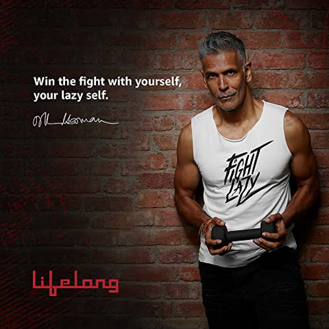 Image of Lifelong PVC Dumbbells Pack of 2 for Home Gym Fitness Barbell, Workout at Home; for Resistance Training; Easy Grip and Anti- Slip Dumbbells (6 Month Warranty)