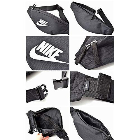Image of Nike 10 Ltrs Black/Black/White Waist Bag (BA5750-010)