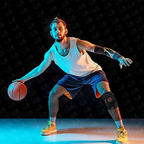 Image of Marklif Adjustable Open Patella Knee Cap Support for Sports | Gym | Running | Arthritis | Joint Pain Relief for Men and Women (free size)