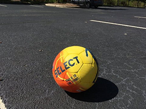 Image of SELECT Street Soccer Ball, Orange/Black, Size 4.5