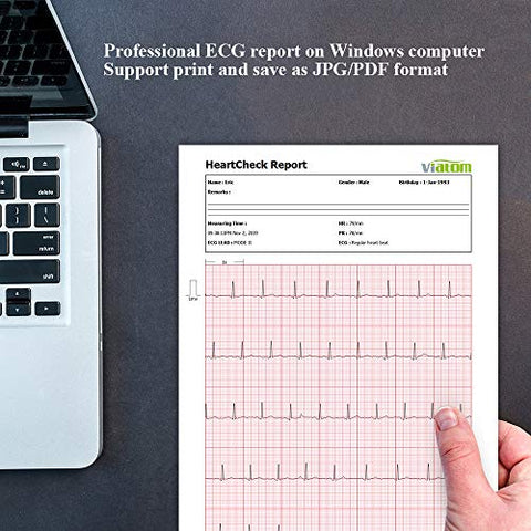 Image of Wellue Portable Handheld Personal Heart Health Monitoring Device with PC Software for Fitness, Home Use, General Wellness and Pulse bit Mate