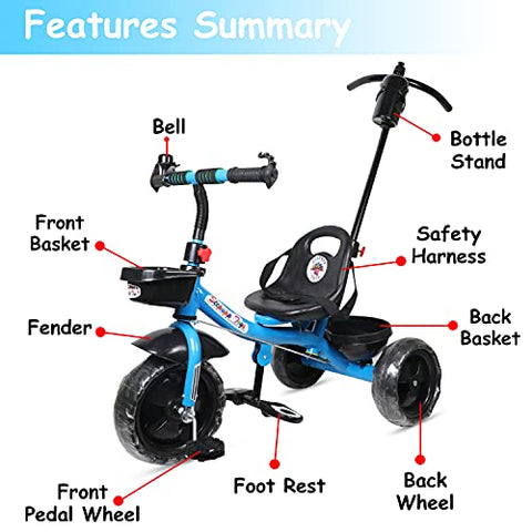 Image of Stepupp Tricycle for Kids Blue