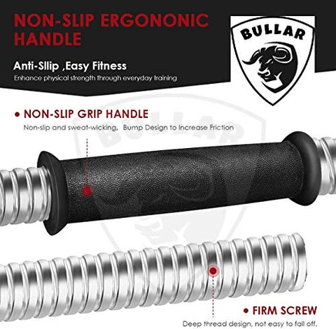 Image of BULLAR Dumbbell Set, Adjustable Dumbbell, Home Gym & Fitness Kit, Gym Equipments Gym Set, 8Kg (Black)