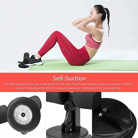 Image of SKYTONE Home Fitness Equipment Sit-ups and Push-ups Assistant Device Lose Weight Gym Workout Abdominal curl Exercise with Suction Cup