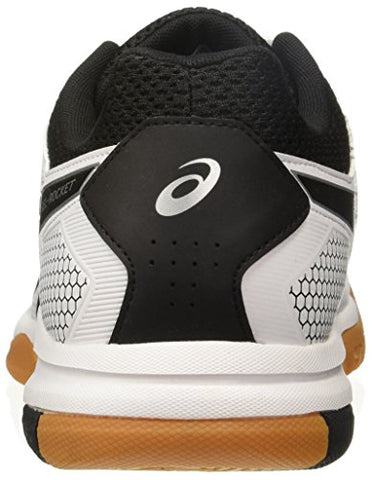 Image of ASICS Men Gel-Rocket 8 White Badminton Shoes-6 UK/India (40 EU)(7 US) (B706Y-0190)