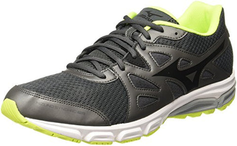 Image of Mizuno Men Synchro Md Black/Yellow Running Shoes-7 UK/India (40.5 EU) (J1GE161814)