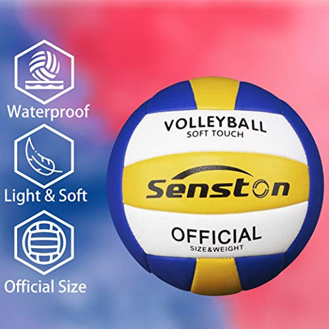 Image of Senston Soft Volleyball - Waterproof Indoor/Outdoor for Beach Play, Game,Gym,Training Official Size 5