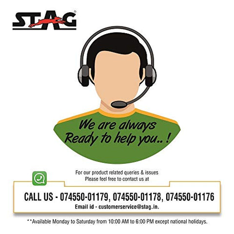 Image of Stag Fitness 4 kg (1kg x4) Rubber Weight Plates 30 MM, Rubber Weight Plates for Professional Gym Training