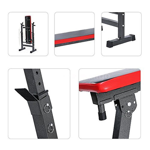 Image of KOBO ADJUSTABLE HOME GYM WEIGHT BENCH PRESS EXERCISE EQUIPMENT SEAT SQUAT STAND DIP