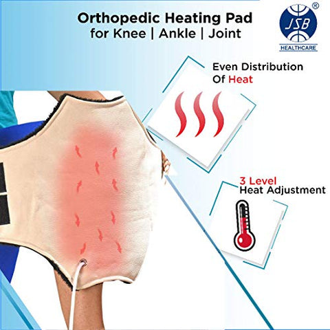 Image of JSB H11 Electric Heating Pad for Knee Pain Relief Orthopedic Heat Belt (Free Size)