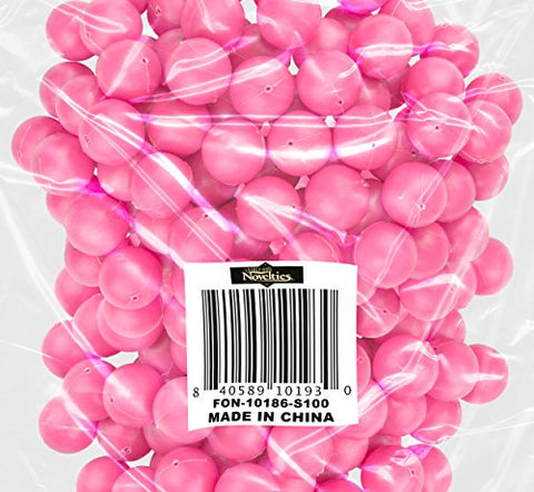 Image of Fairly Odd Novelties 3/4" Mini Ping Pong/Table Tennis/Beer Pong Round Balls (100 Pack), 19mm, Pink