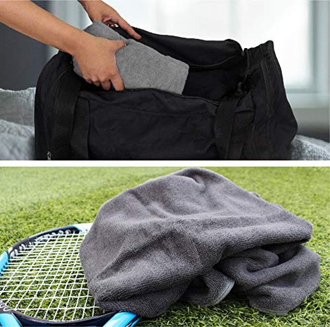 Image of Heelium Bamboo Bath Towel - 400 GSM, Ultra Soft, Quick Dry, Lightweight & Odour Free, 140 x 70 cm, Pack of 1, Grey