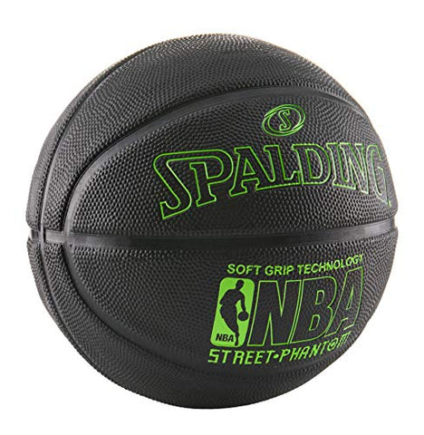 Image of Spalding NBA Street Phantom Basketball 29.5" - Neon Green/Black