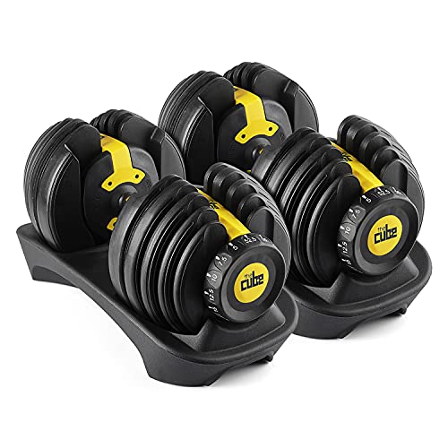 The Cube Club PowerBells x Adjustable Dumbbells for Men