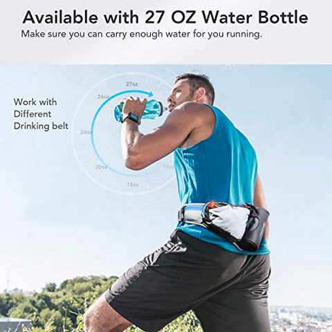 Image of FREETOO Lightweight Running Water Bottle Belt No Bounce Running Water Waist Pack Hydration Belt with Bottle Holder for Runners, Marathon, Fitness Training, Hiking and Jogging