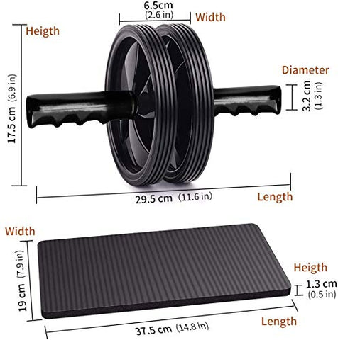 Image of StarX AB-900 Plastic Ab Roller, Adult (Multicolor)