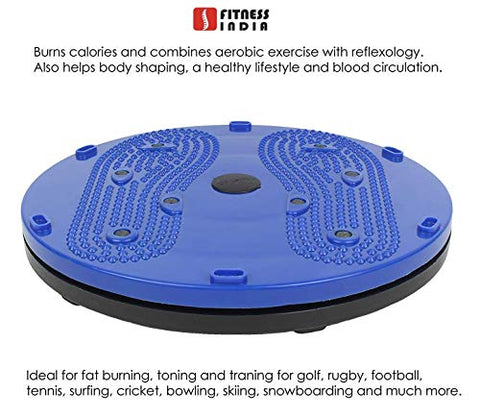 Image of FITNESS INDIA™ AB Roller & Tummy Twister (Combo of 2) Waist Trimmer Body Toner Home Gym Equipment Abdominal Exercise - Multicolour