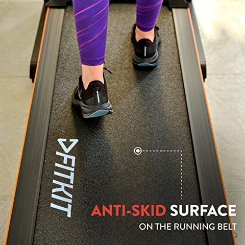 Image of Fitkit FT100S (3.25HP Peak) Motorized Treadmill with Free Home Installation, 1 Year Warranty and Trainer Led Sessions by Cult.Sport