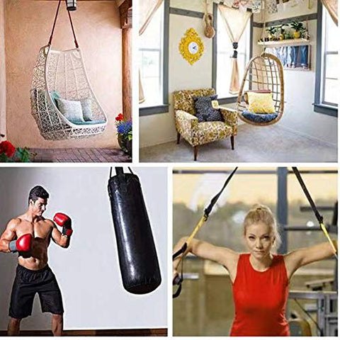 Image of MEICOCO Professional Heavy Bag Hardware Saver Kit 450 LB Capacity Spring, Steel Suspension with 2 Spring Snap Hook Carabiners