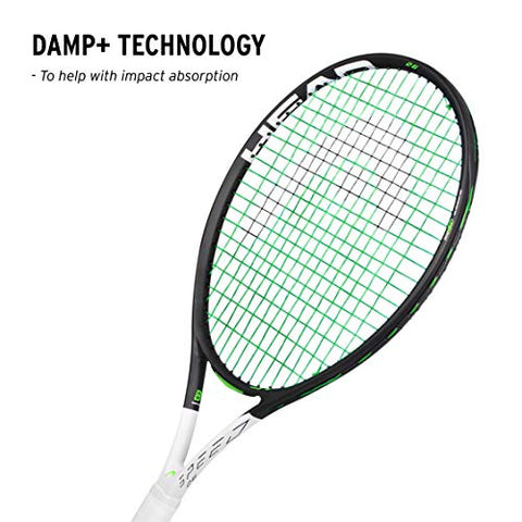 Image of HEAD IG Speed 26 Graphite Composite Tennis Racquet | Strung | for Juniors - Both Beginners & Intermediate